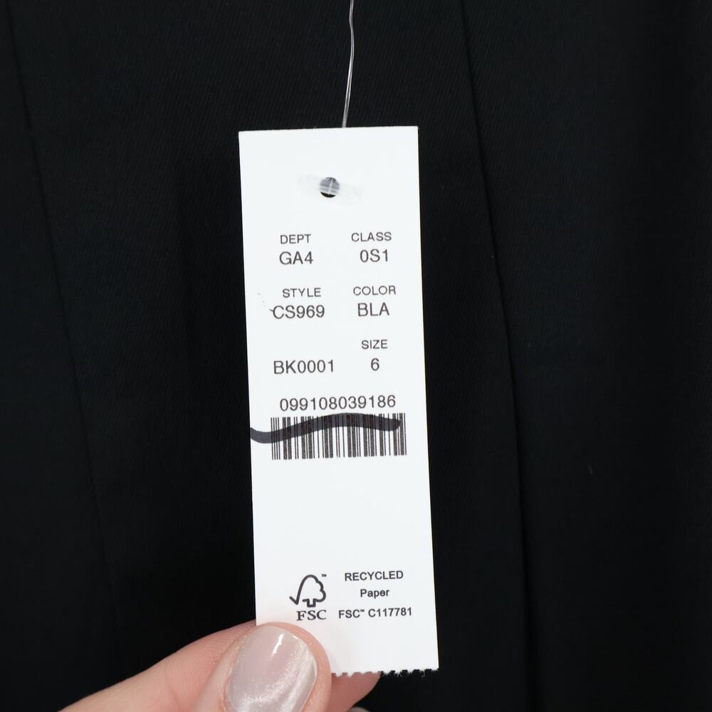 J.Crew Pleated Boatneck Mini Dress in Chino Black Size 6 NWT - Picture 5 of 8